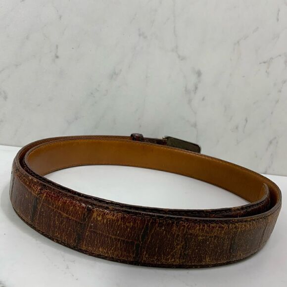 FOSSIL Golf Classic brown leather belt - Picture 4 of 4